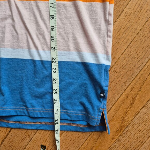 Nautica Men's Classic Fit Striped Rugby Polo Shirt XL Shrimp - Picture 13 of 14